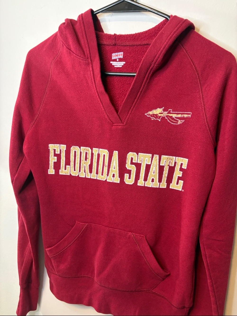 Soffe FSU Y2K Classic Collegiate Florida State Fitted Women’s V Neck Hoodie 2009